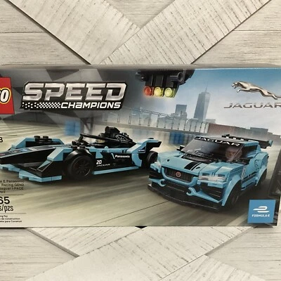 LEGO 76898 : SPEED CHAMPIONS: Jaguar Racing GEN2 car & Jaguar I-PACE eTrophy - Image 1 of 2