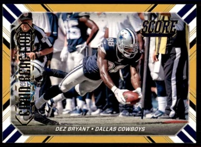 Dez Bryant 2016 Score Chain Reaction Gold #15 Dallas Cowboys Football Parallel - Image 1 of 2