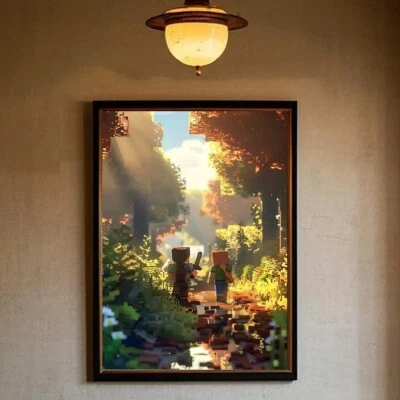 Minecraft Legends Poster Druck | HD-Wandkunst | Minecraft Bild - Image 1 of 4