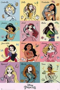 Disney princesses Poster 61x91.5 cm | 24x36 inch new sealed - Picture 1 of 1
