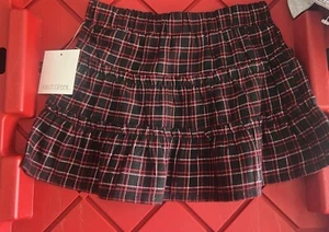 Falls Cr Girls SKIRT, Size X Small 4-5, Red Tartan Plaid NWT - Picture 1 of 3