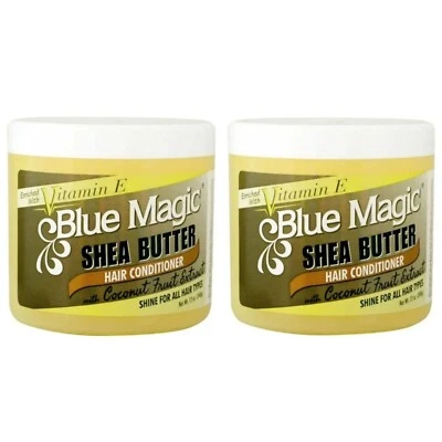 2x Blue Magic Shea Butter Hair Conditioner With Coconut Fruit Extract 12oz — 第 1/2 张图片