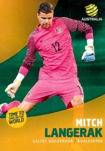 2017 2018 SOCCEROOS A-League Card MITCH LANGERAK - Picture 1 of 2