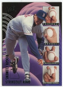 1995 Fleer Ultra Strikeout Kings Insert #2 Roger Clemens Boston Red Sox - Picture 1 of 2