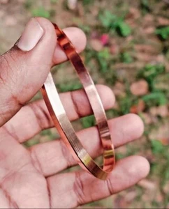 Pure Copper Bangle Bracelet Copper kada Solid Copper Bracelet - Picture 1 of 9