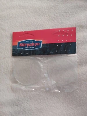 2 LARGE GLASS CLEAR BULLET LIGHT LENS HARLEY DAVIDSON CUSTOM APPLICATIONS - Image 1 of 2