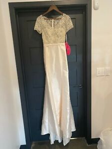  Wedding Gown LABELLA XS  Champagne Beaded Dress