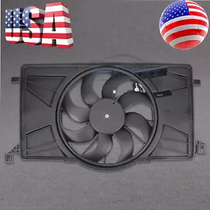 For 2012-18 Ford Focus 2.0L l4 Radiator AC Cooling Fan Motor With Control Module - Picture 1 of 12