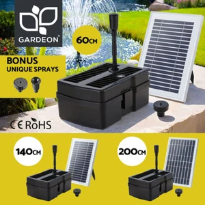 Gardeon Solar Pond Pump Powered Water Fountain Filter Box Submersible Outdoor - Picture 1 of 14