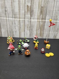 Nintendo Super Mario Mixed Lot Of 15 Figures Bowser Princess Peach King Boo Coin - Picture 1 of 8