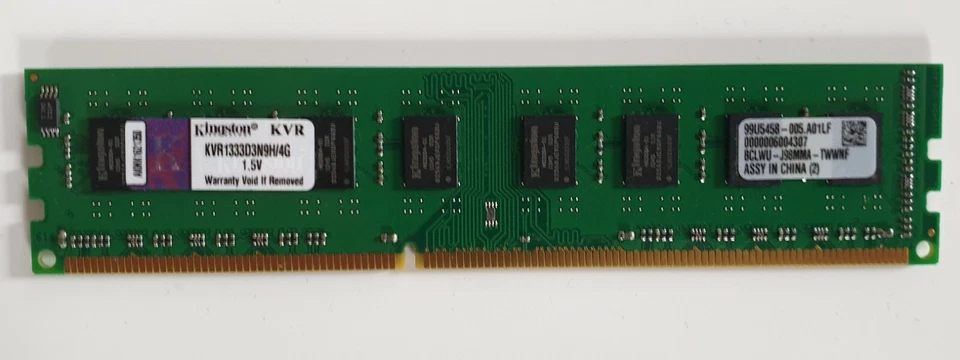 4GB Kingston KVR1333D3N9h/4G PC3-10600U 1333MHz DDR3 Desktop Memory RAM - Image 1 of 1