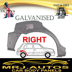 PER NISSAN MICRA K11 5 PORTE 92-03 RIPARAZIONE PASSARUOTA POSTERIORE CORPO PANNELLO RUGGINE DESTRO - Foto 1 di 7