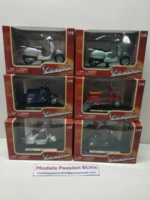 Vespa 1/18 Maisto Lot X 6 - Photo 1/4