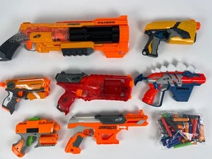 Lote de trabajo 7x NERF Doomlandd Vagabond Accustrike Firestrike Dinosquad + Dardos - Imagen 1 de 9