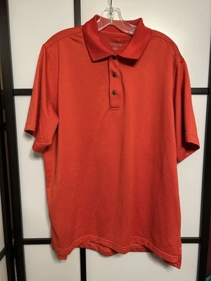 Jack Nicklaus Golden Bear Polo Shirt Adult XL Red Orange Button Camp Golf Men - Image 1 of 4