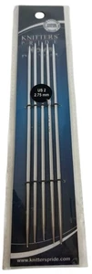 Knitters Pride Nova Platina Double Pointed Needles US 2 Chrome Surface 6 inch - Picture 1 of 5