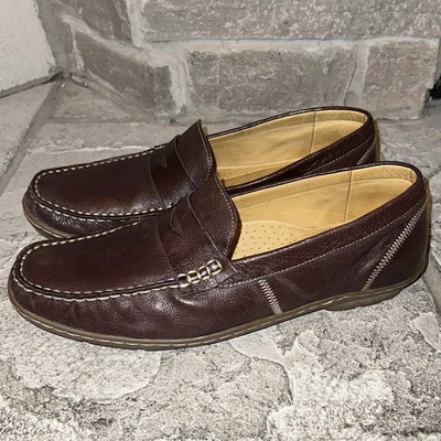 Zapatos Mocasines Sandro Moscoloni Cuero Coñac Casi Como Nuevos Mocasines 13 D Hombres Foto 1 de 4