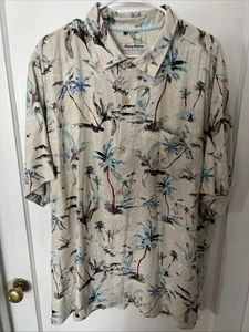 Xxl Tommy Bahama Herren Glass Beach Palms Button Up Hemd - Bild 1 von 7