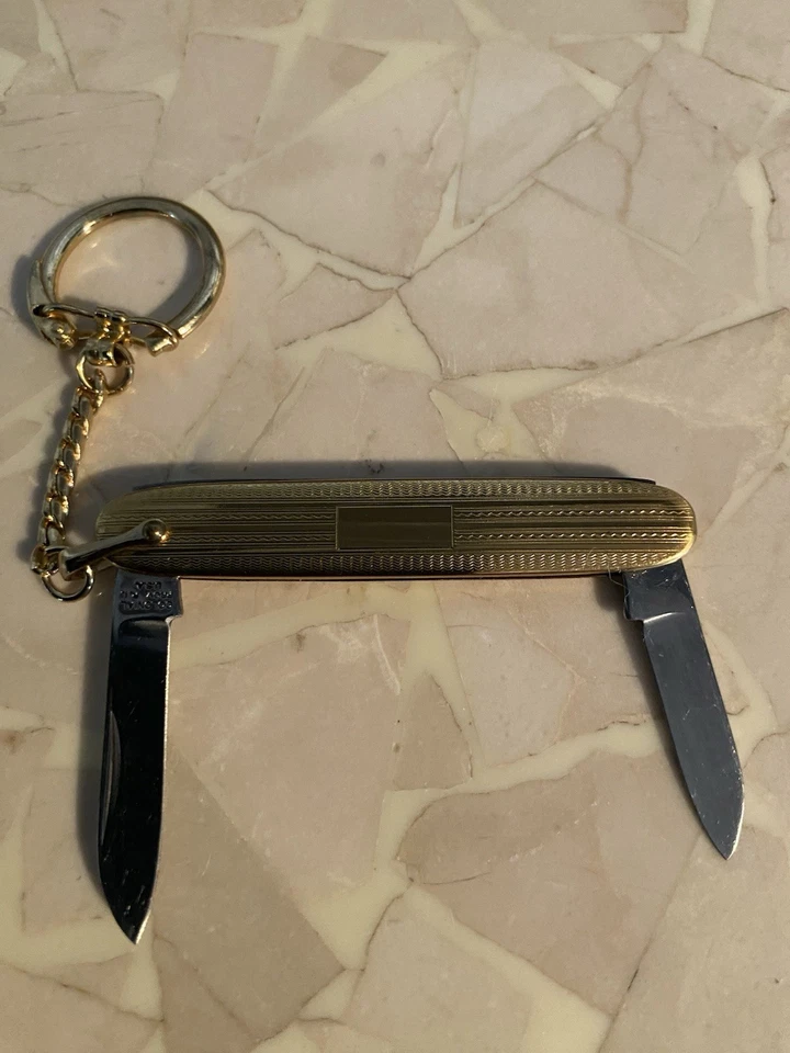 Faca de bolso vintage 1950 colonial EUA cavalheiro 2 lâminas - Imagem 1 de 4