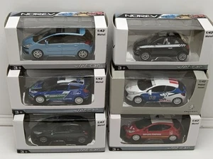 1:43 Lot De 6 Voitures Norev Jet Car Dont Citroën C4 Picasso, Peugeot 207 - Imagen 1 de 5