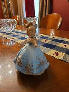 Josef originals Fascination Music Box Girl With Violin 6.5" Damaged - Picture 1 of 7