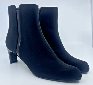 Preciosos botines Stuart Weitzman para mujer 9,5 M corteza negra 2,5" tacón al tobillo - Imagen 1 de 23
