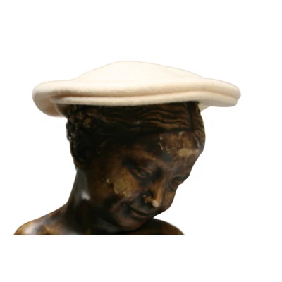 KANGOL Men’s Newsboy Hat Flat Cap Cream Color Wool Blue Size Small Foto 1 de 2