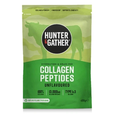 Hunter & Gather 100% Pure Collagen Powder Bovine Peptides 400g