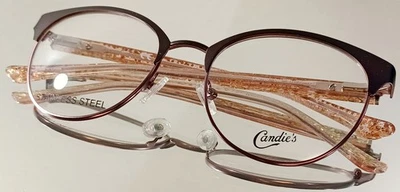 Original CANDIE'S CA0166 046 Anteojos MARRÓN CLARO MATE Nuevo Metal 51-18-135 Foto 1 de 4