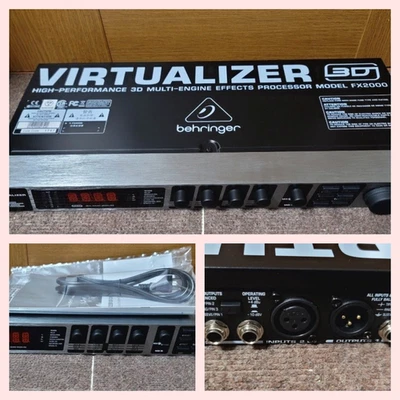 BEHRINGER FX2000 Multi -effect processor Virtualizer 3D Tested w/ Power cable - Image 1 of 4