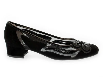 Zapato tacón PITTI LINEA 557 de gamuza negro - Zapatos Mujer - Imagen 1 de 4