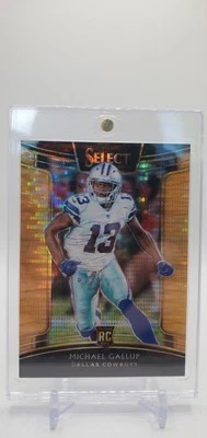 2018 Panini Select Michael Gallup # 94 Concourse Neon Orange Pulsar/9 FOTL 🔥  - Image 1 of 4