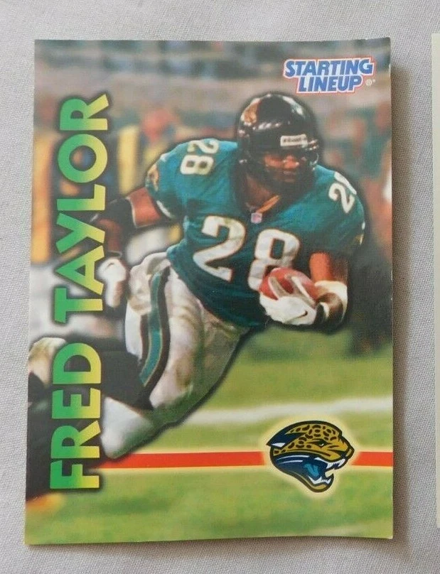 1999 Starting Lineup Fred Taylor Jacksonville Jaguars Football Card - Image 1 of 1