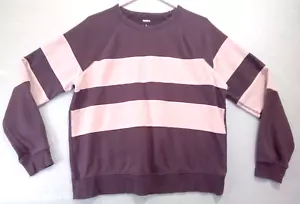 Sonoma Goods For Life Sudadera Clásica Rosa Talla L Reto Cuello Redondo Boho Grunge - Imagen 1 de 14