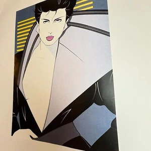 Patrick Nagel Vtg Print Playboy Illustration Woman Fashion Minimal Pop Art Deco - Picture 1 of 6