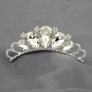 Pettine corona diadema strass cristallo austriaco ragazza bambino sposa matrimonio ballo 05387 - Foto 1 di 8
