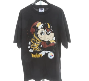 Vintage VTG 1998 Pittsburgh Steelers Mens Shirt Taz Looney Tunes 90s CSA XL NEW - Picture 1 of 9