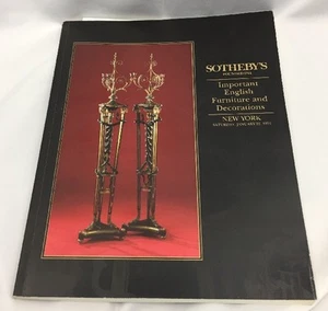 Sothebys NY wichtiger englischer Möbel- und Dekorationskatalog 22. Januar 1994 - Bild 1 von 3