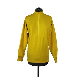 Vintage men's Kucharik 1/4 zip long sleeve knit cycling jersey USA made S/M - Picture 1 of 15