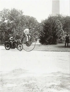 Postal Velocipede y Carreras de Motocicletas en Washington DC en 1921 COMO NUEVA (reprobación) - Imagen 1 de 1