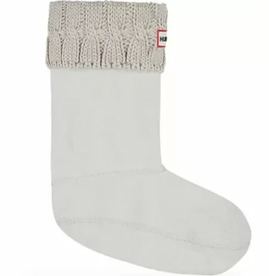 Hunter L63316 Mujer Original Corto Cable Tejido Puño Welly Bota Calcetines Talla Mediana Foto 1 de 3