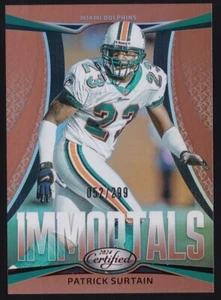 2024 Panini Certified Patrick Surtain Immortals /299 #15 Dolphins - Picture 1 of 2