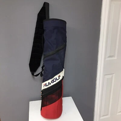 Bolso de hombro vintage Fila Golf juvenil bolsa de club de golf junior rojo blanco azul par 3  Foto 1 de 4
