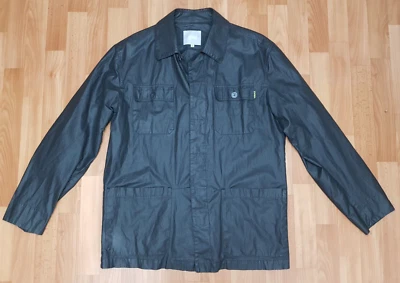 Vintage Versace Jeans Couture linen and cotton jacket with collar, black, men's - Image 1 of 4