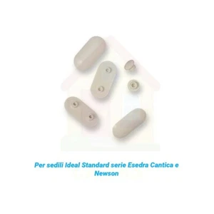 6 Pz. PARACOLPI COPRIVASO GOMMINI PER COPRI-WATER IDEAL STANDARD KIT - Foto 1 di 2
