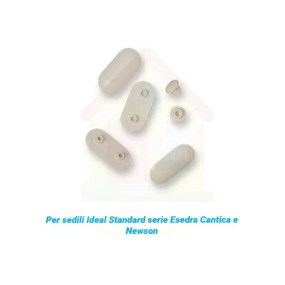 6 Pz. PARACOLPI COPRIVASO GOMMINI PER COPRI-WATER IDEAL STANDARD KIT - Immagine 1 di 2