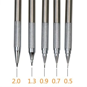 Stainless Steel Mechanical Pencil High Quality HB Black Pencil for Writing - Picture 1 of 17