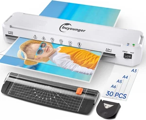 Plastificatrice, Plastificatrice A3 A4 A5 A6, 6 in 1 Laminatrice a Freddo E Cald - Foto 1 di 12