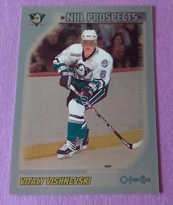 2000-01 O-PEE-CHEE TOPPS FOIL PARALLEL NHL PROSPECTS #309 VITALY VISHNEVSKI /100