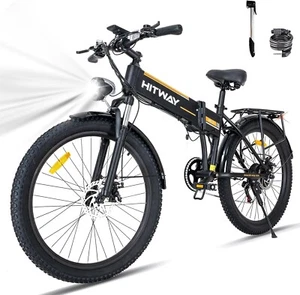 HITWAY 26" Folding Electric bike 750W 20MPH 48V/15Ah Removable Battery E bike - Picture 1 of 6